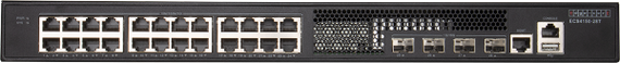 EDGECORE 24 Port Managed L2+/L3 Lite Gigabit Ethernet Switch with 4 x SFP+ 10G Uplink Ports. IPv6 Management with Low Power Consumption and Fanless Design.