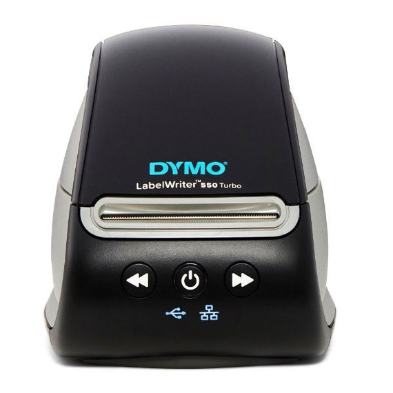 DYMO LabelWriter 550 Turbo Label Printer. Print up to 71  Labels per Minute - Customize Print Address Name Badges - File Folder - Barcode Labels.For PC & MAC - 300 x 300 DPI - No Keyboard.