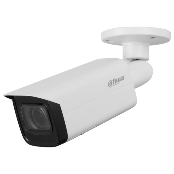 DAHUA 8MP Lite IR Vari-focal Bullet Starlight Network Camera. Supports H.265 codec - Built-in IR LED - Max IR 60m - WDR - IP67 Weather Proof - Intelligent Detection - SD Card Slot Supports up to 256GB.