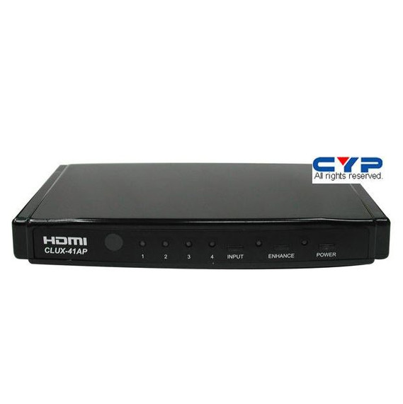 CYP HDMI 4 in 1 out Switch HDMI - HDCP 1.1 and DVI 1.0 compliant. Includes remote control   