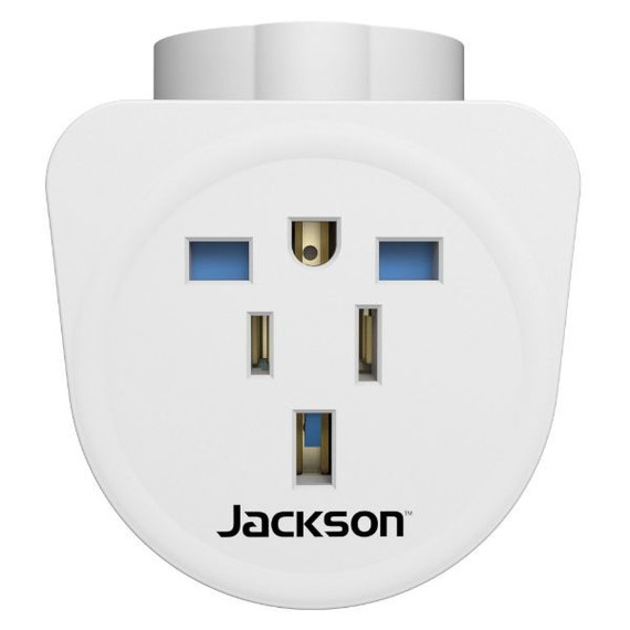 JACKSON Inbound Travel Adaptor with Surge Protection. Converts US/ UK and European plugs to NZ/AUS.