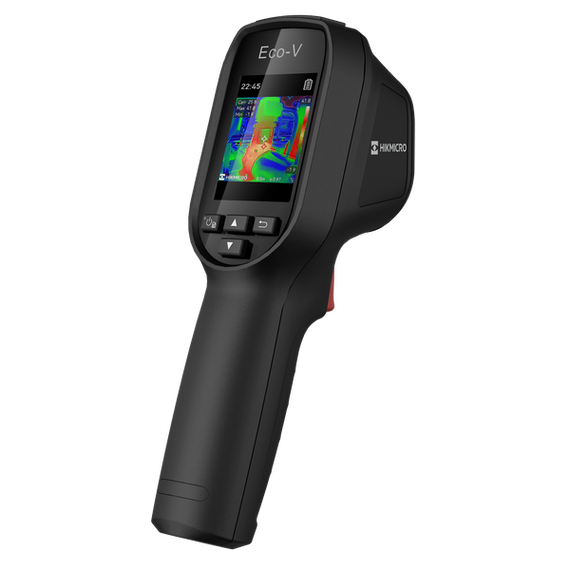 HIKMICRO Eco-V Handheld Thermal Imaging Camera. 2.4”LCD Screen. Thermal - Visual & Fusion Image Modes. Thermal Resolution: 9 -216 Pixels. NETD: Less than 50 mK.
