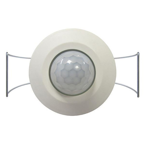 HOUSEWATCH Indoor Mini Presence Detector. IP55. Detection Range up to 6m at 2.5m High. Auto Off Time Adjustment. Cutout 38mm. 360 Degree Detection Angle. Colour White.