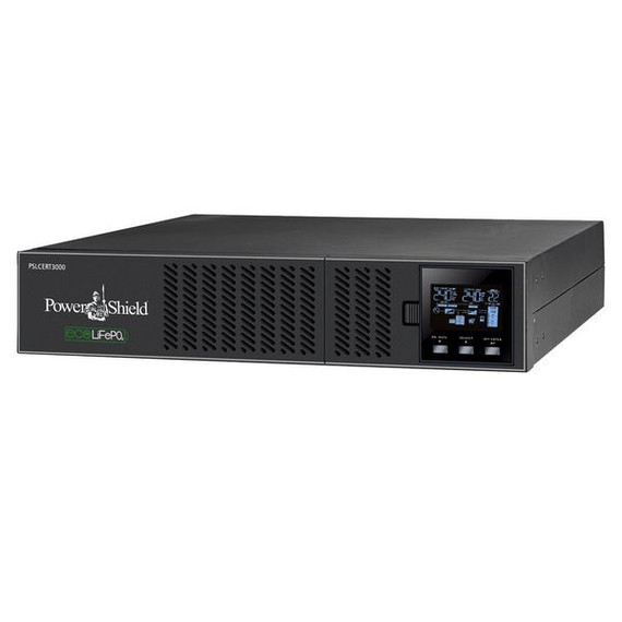 POWERSHIELD Centurion RT LiFePO4 3000VA Lithium-Iron Online UPS. True double-conversion. Output power factor 0.9. HID Communication via USB. Hot swappable battery design. Extra large charger. POWERSHIELD Centurion RT LiFePO4 3000VA Lithium-Iron Online UPS. True double-conversion. Output power factor 0.9. HID Communication via USB. Hot swappable battery design. Extra large charger.