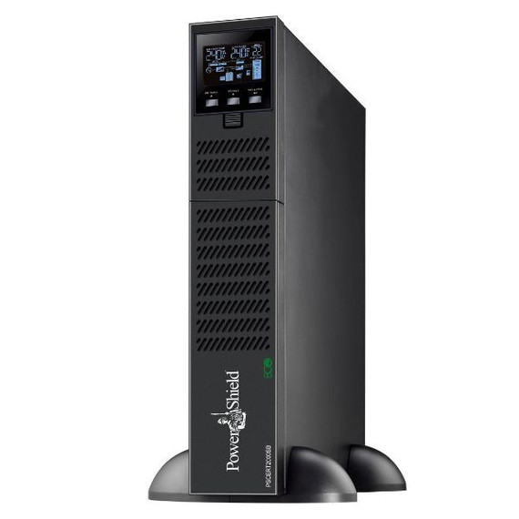 POWERSHIELD Centurion RT 2000VA / 1800W Short Base Double Conversion True Online UPS. Power Factor 0.9 Rack/Tower Design (2RU) Hot-Swappable Battery. EBM Compatible to Extend Runtime