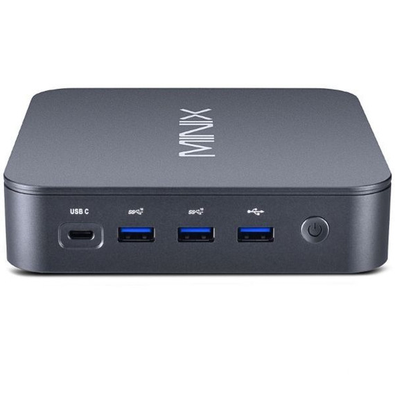 MINIX J51-C8 Max Intel Jasper Lake N5105 Mini PC with Windows 11 Pro. 8GB DDR4 - 2x SODIMM Slot - 512GB NVMe SSD - 802.11ax Dual-Band - Wi-Fi 6 - Bluetooth 5.2 - Supports 4K@60Hz - HDMI - Mini DP - USB-C - 3.5mm Audio.