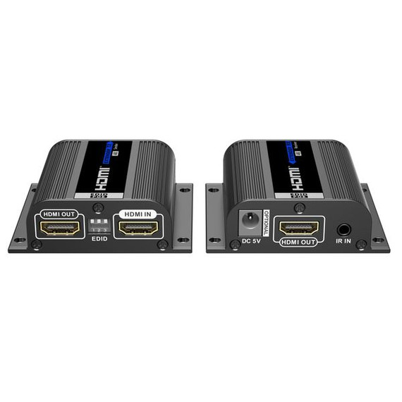 LENKENG HDMI & IR Extender Kit over Cat6 with EDID switch. Local HDMI connection Port on Transmitter Transmitter - 1080p up to 50m. Supports PoC. (Only TX Need Power Adapter).