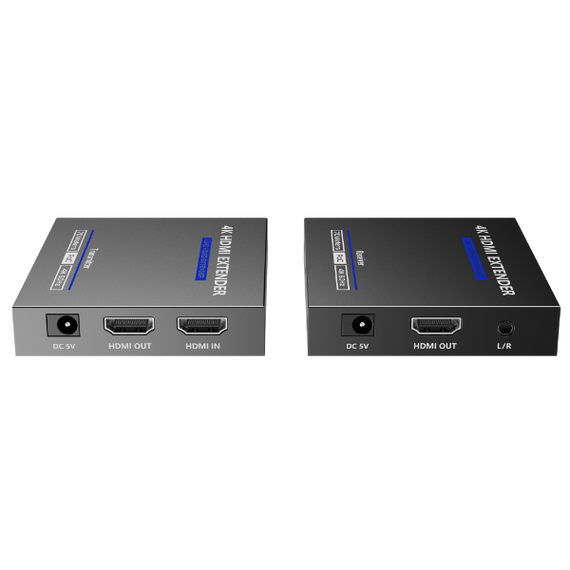 LENKENG HDMI 2.0 Extender over Cat6/6e Kit with PoC for Rx. Supports up to 4K@60Hz. Zero Latency. One Way IR Remote Control. Transmit HDMI Signal up to 70m. EDID Passback. L/R Audio Output Rx
