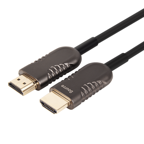 UNITEK 40m UltraPro HDMI 2.0 Fibre Active Optic Cable. OD 4.0mm. Zinc Alloy Connector. Supports CEC. Max Res: 4K@60Hz (3840x2160) HDR. ARC Audio Return Channel, DV Dolby Vision Compliant Y-C1032BK