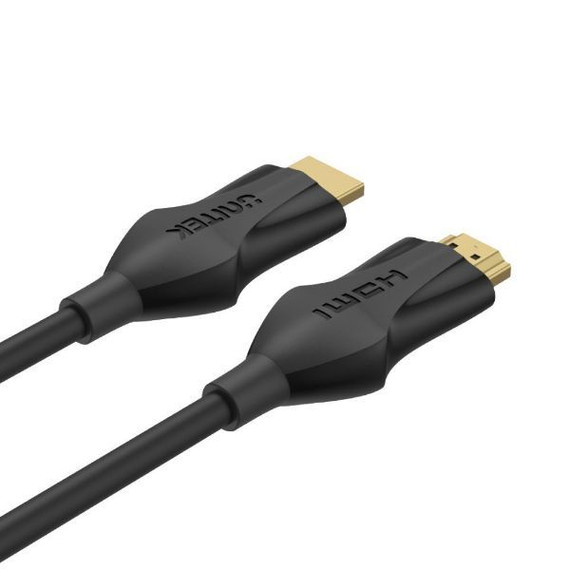 UNITEK 2m HDMI 2.1 Ultra High Speed Cable. Supports 8K 60Hz and 4K 120Hz resolution - 48Gbps high-speed Bandwidth. Supports Dynamic HDR. Gold Plated Connectors. Backwards Compatible. Black