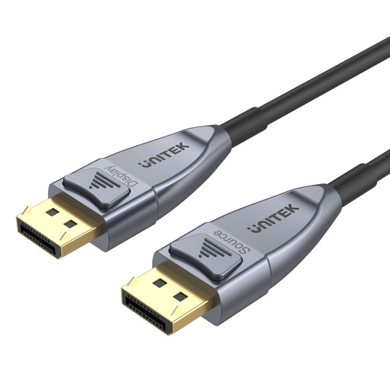 UNITEK 5M Ultrapro DisplayPort 1.4 Active Optical Cable. Supports Up to 8K@60Hz & 4K@120Hz. Long Distance A/V Lossless Transmission. 32.4Gbps Bandwidth.