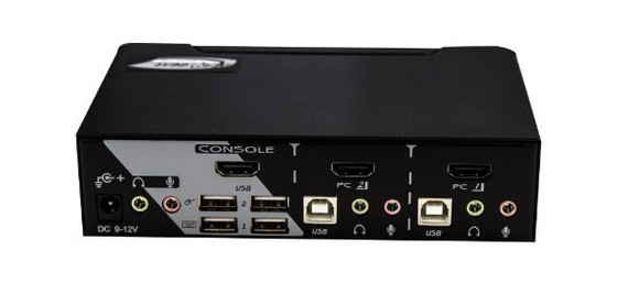 REXTRON 2 Port HDMI USB KVM Switch with Audio. USB Console. Full HD (1920x1080). 7.1 Channel High Definition Audio.