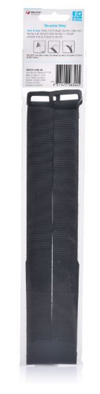 VELCRO Brand 25 x 900mm Adjustable 2 Pack Multi-Purpose Straps. Designed to Bundle & Secure Bulky Items in Your Home or Garage. Durable & Strong. Black Colour.