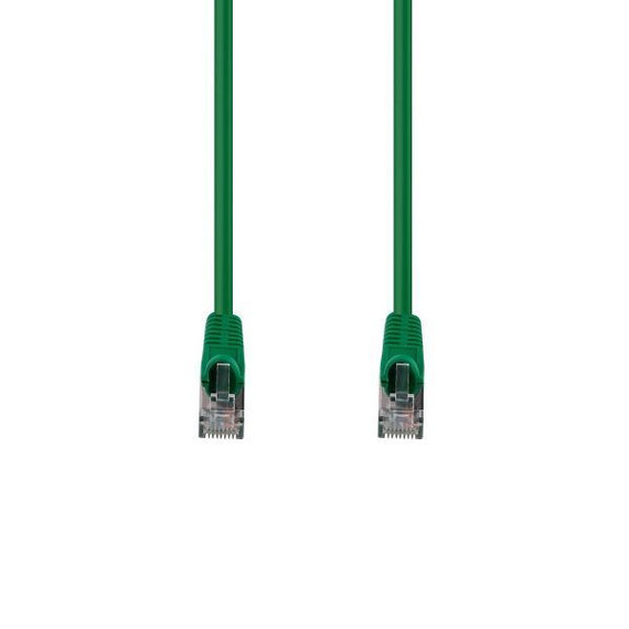 DYNAMIX 10m Cat6A S/FTP Green Slimline Shielded 10G Patch Lead. 26AWG (Cat6 Augmented) 500MHz with Gold Plate Connectors.