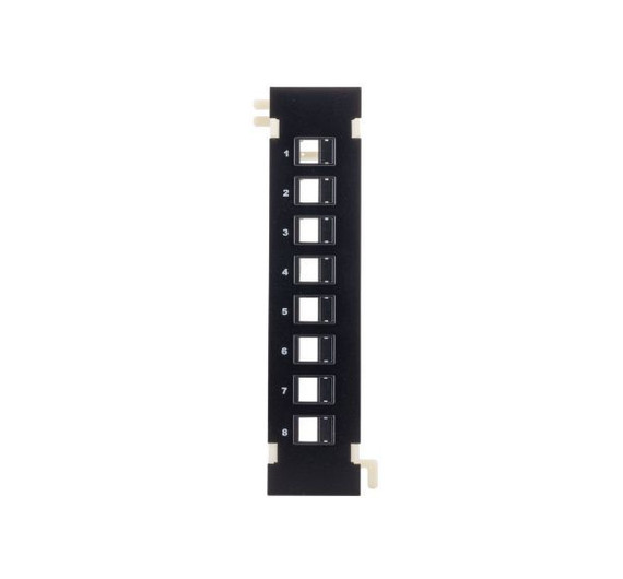 DYNAMIX Mini 8 Port Unloaded Keystone Patch Panel