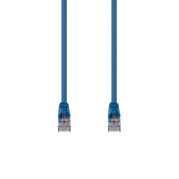 DYNAMIX 12.5m Cat6 Blue UTP Patch Lead (T568A Specification) 250MHz 24AWG Slimline Snagless Moulding with Unshielded Gold Plate Connector.