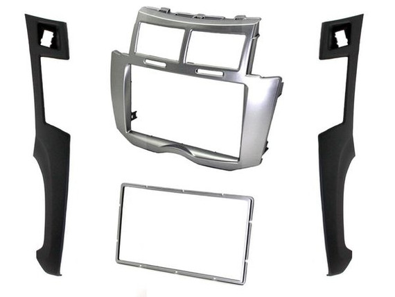 Fitting Kit Toyota Yaris Vitz 2007 - 2011 Double Din (Silver / Black) Fitting Kit Toyota Yaris Vitz 2007 - 2011 Double Din (Silver / Black)