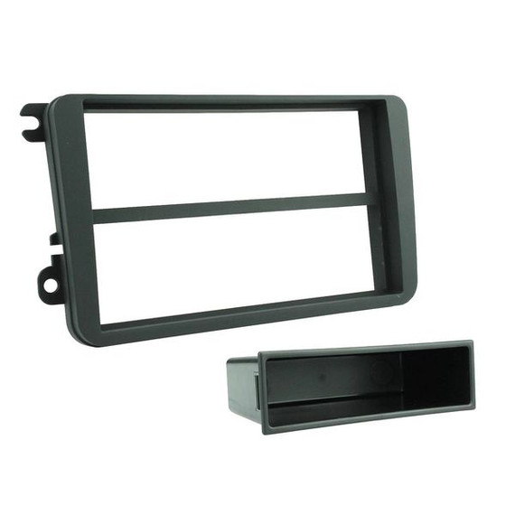 Fitting Kit Skoda / Vw 2003 - 2016 Din (With Pocket) (Black)