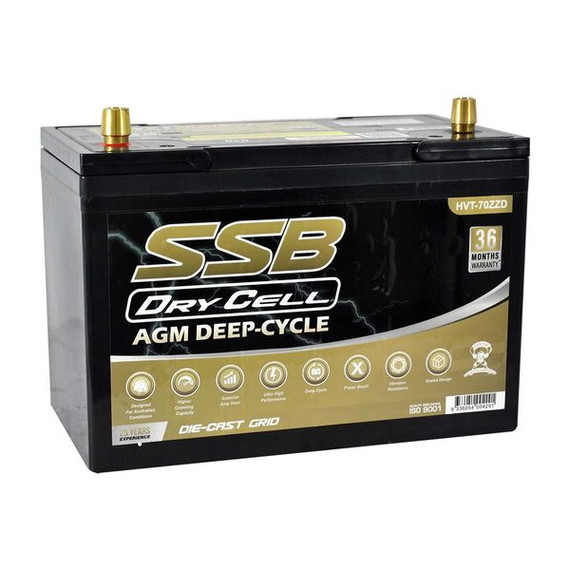 Automotive Battery Agm 12V 12Ah 780Cca By Ssb Ultra High Performance  Dry Cell