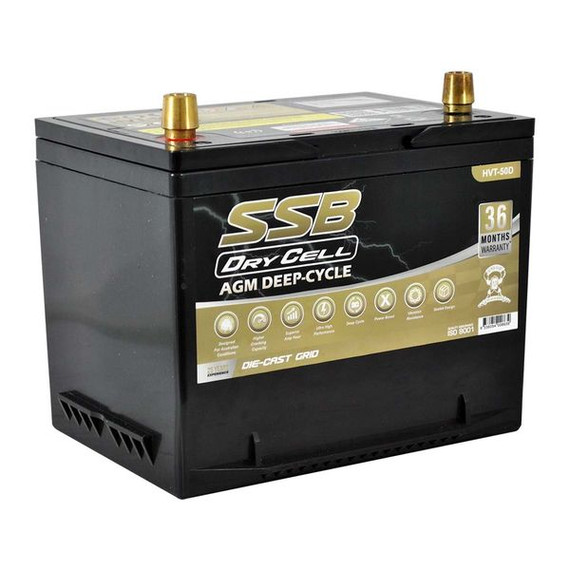 Automotive Battery Agm 12V 12Ah 600Cca By Ssb Ultra High Performance  Dry Cell