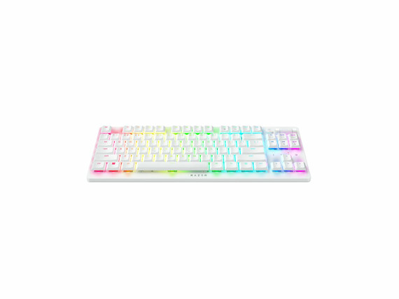 Razer Deathstalker V2 Pro Tenkeyless - Wireless Low Profile Optical Gaming Keyboard (Linear Red Switch) - White Edition - Us Layout - World Packaging