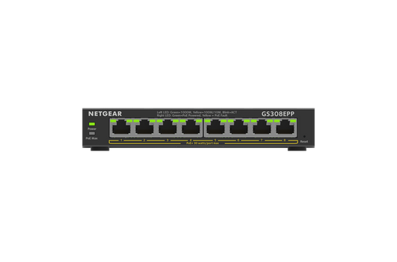 Netgear Soho 8-Port High-Power Poe+ Gigabit Smart Managed Plus Switch (Gs308Epp)