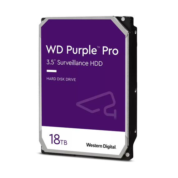 Wd Purple Pro 18Tb Surveillance Hdd 3.5" Sata 512Mb Cache 7200Rpm 5Yrs Wty