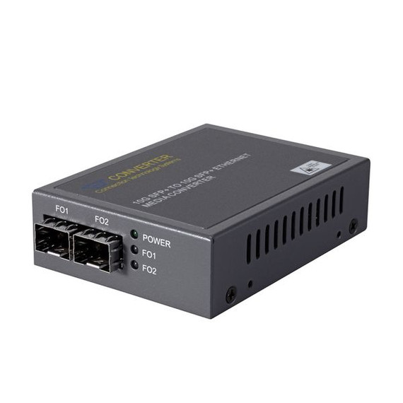 CTS Dual SFP+ 10G Media Converter. Single-mode & Multimode SFP. Support 10 Gigabit Fiber to Fiber full duplex conversion. 3R Optical Signal Regeneration.