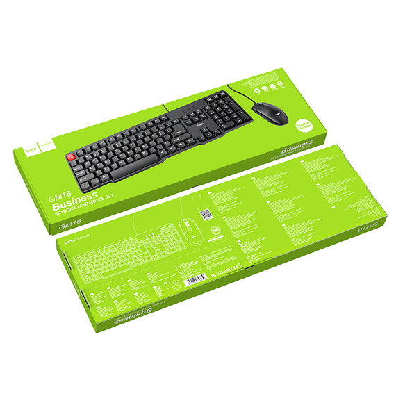 Hoco Wired Business Keyboard + Mouse Set (GM16)