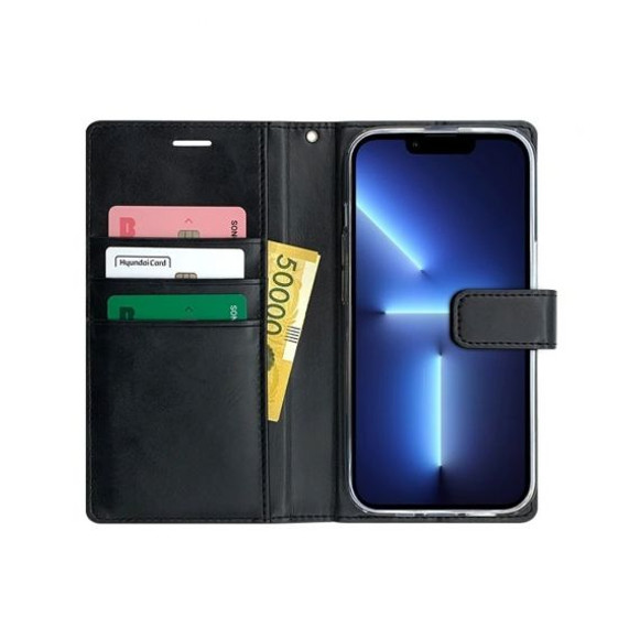 Noble Diary Wallet Case - iPhone 14 (Black)