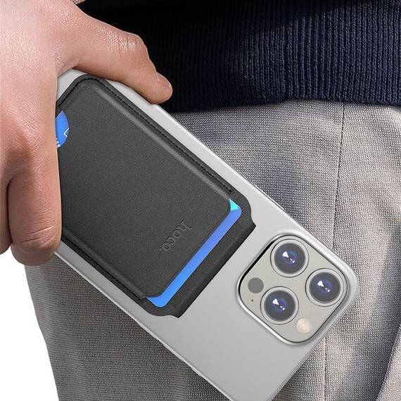 Hoco Leather Magnetic Multifunctional Card Holder (GT3)