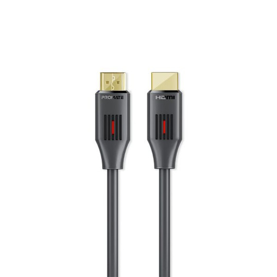 PROMATE 3m Ultra-High Definition (UHD) 2.0 HDMI Cable. Supports 4K@60Hz (4096x2160). High-Speed Ethernet, Long Bend Lifespan, Supports 48-Bit Colour. Gold Plated Connectors. Black. PROMATE 3m Ultra-High Definition (UHD) 2.0 HDMI Cable. Supports 4K@60Hz (4096x2160). High-Speed Ethernet, Long Bend Lifespan, Supports 48-Bit Colour. Gold Plated Connectors. Black.