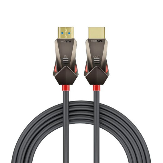 PROMATE 15m Ultra-High Definition (UHD) 2.0 HDMI Cable. Supports 4K@60Hz (4096x2160). High-Speed Ethernet, Long Bend Lifespan, Supports 48-Bit Colour. Gold Plated Connectors. Black. PROMATE 15m Ultra-High Definition (UHD) 2.0 HDMI Cable. Supports 4K@60Hz (4096x2160). High-Speed Ethernet, Long Bend Lifespan, Supports 48-Bit Colour. Gold Plated Connectors. Black.
