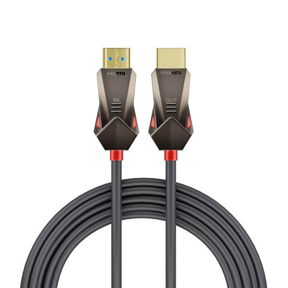 PROMATE 20m Ultra-High Definition (UHD) 2.0 HDMI Cable. Supports 4K@60Hz (4096x2160). High-Speed Ethernet, Long Bend Lifespan, Supports 48-Bit Colour. Gold Plated Connectors. Black. PROMATE 20m Ultra-High Definition (UHD) 2.0 HDMI Cable. Supports 4K@60Hz (4096x2160). High-Speed Ethernet, Long Bend Lifespan, Supports 48-Bit Colour. Gold Plated Connectors. Black.