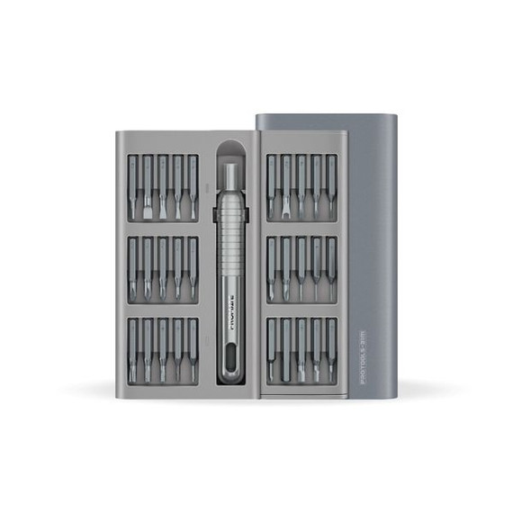 PROMATE 31-Pieces Super Mini DIY Pocket Size Precision Screwdriver Kit. Pop-up Case. 30pcs S2 Steel Screwdriver Bits, Magnetic Screwdriver Tip, Includes Cary Pouch.