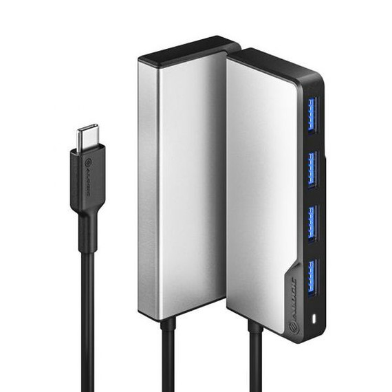 Alogic Usb-C Fusion Swift 4-In-1 Hub- 4 X Usb-A (Usb 3.0) - Space Grey Alogic Usb-C Fusion Swift 4-In-1 Hub- 4 X Usb-A (Usb 3.0) - Space Grey