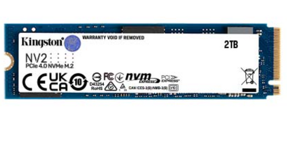 Kingston 2Tb Nv2 Pcie 4.0 Nvme Ssd, R/W 3500/2800 Mb/S Kingston 2Tb Nv2 Pcie 4.0 Nvme Ssd, R/W 3500/2800 Mb/S