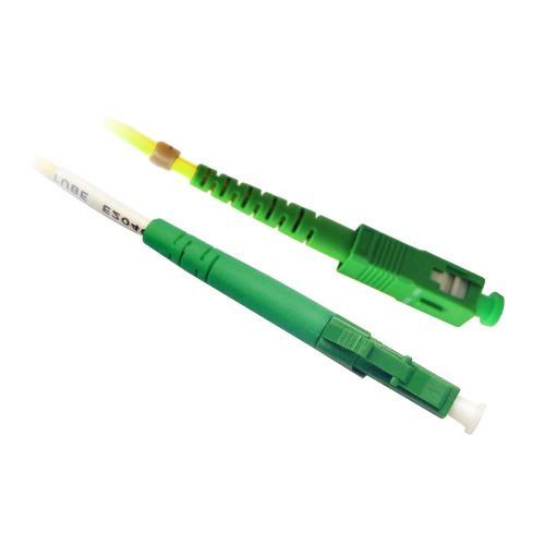 DYNAMIX 5M 9u LCAPC/SCAPC Simplex Single Mode G657A1 Bend Insensitive Fibre Lead. Yellow LSZH Jacket   