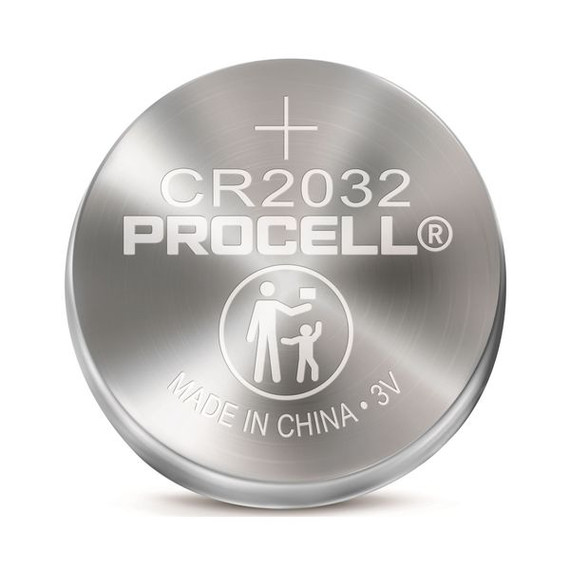 PROCELL Lithium CR2032 Coin Battery. Box of 20 (4x Strips of 5)    