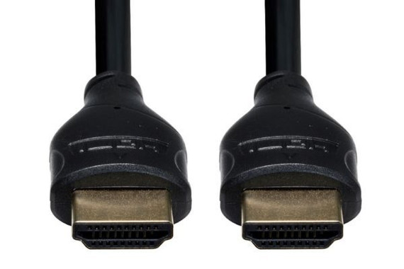 DYNAMIX 1m HDMI 10Gbs Slimline High-Speed Cable with Ethernet. Max Res: 4K2K@24/30Hz (3840x2160) 8 Audio channels. 8bit colour depth. Supports CEC, 3D, ARC, Ethernet.