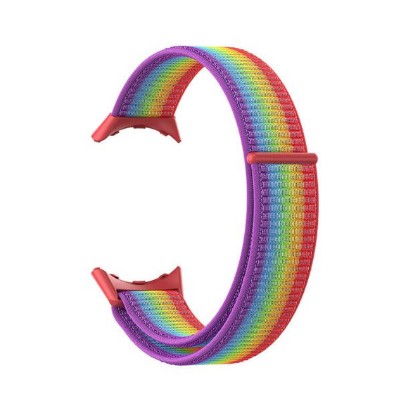 Google Pixel Watch      Nylon Strap   Rainbow