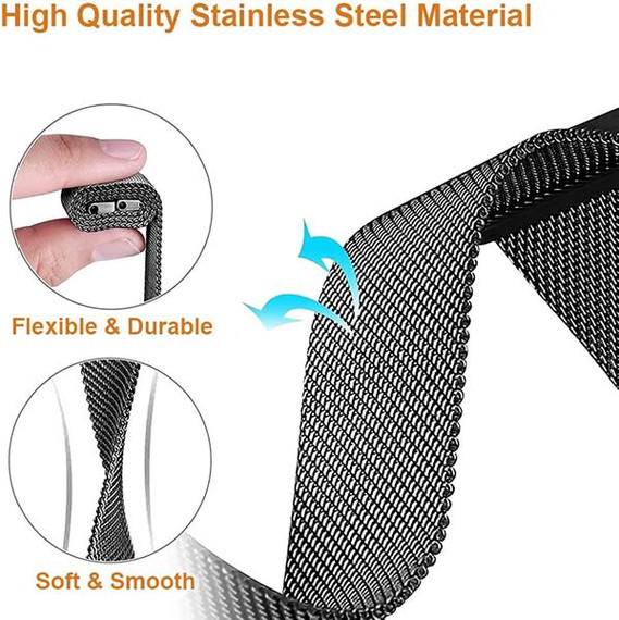 Google Pixel Watch      Milanese Loop Strap   Black