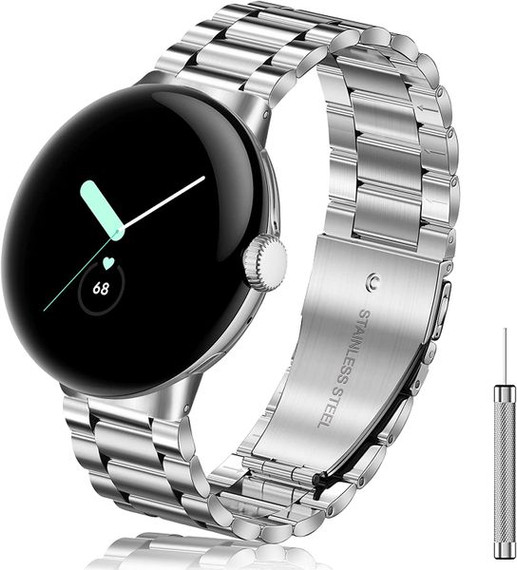 Google Pixel Watch      Stainless Steel Strap   Silver