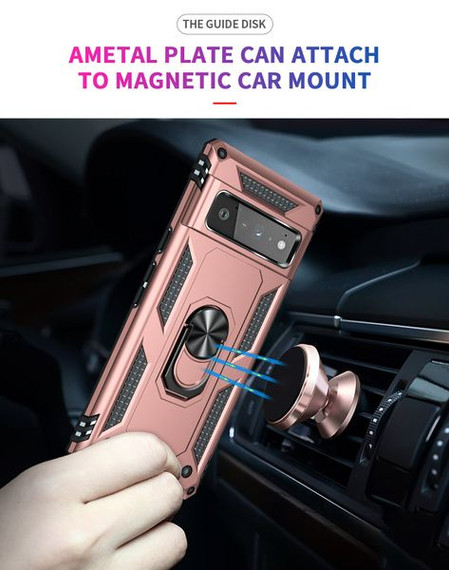 Google Pixel 6 Pro      Military Armour Case    RoseGold