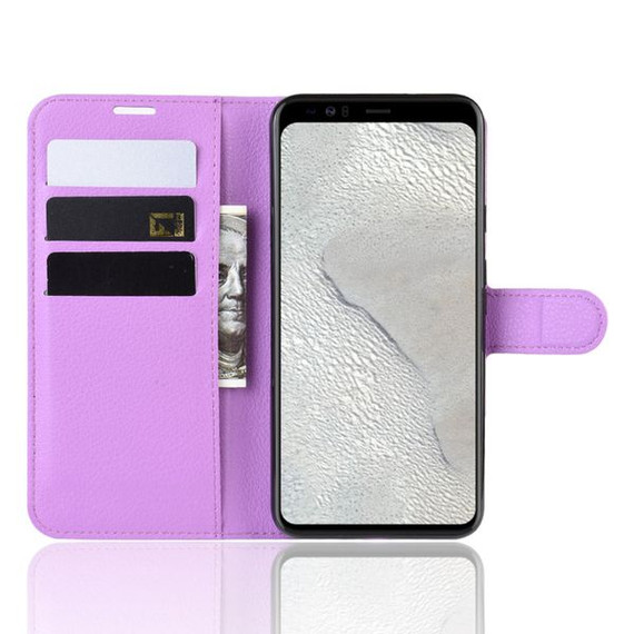 Google Pixel 4      Pu Wallet Case    [Purple]