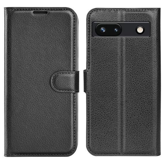Google Pixel 7A      Pu Wallet Case    [Black]