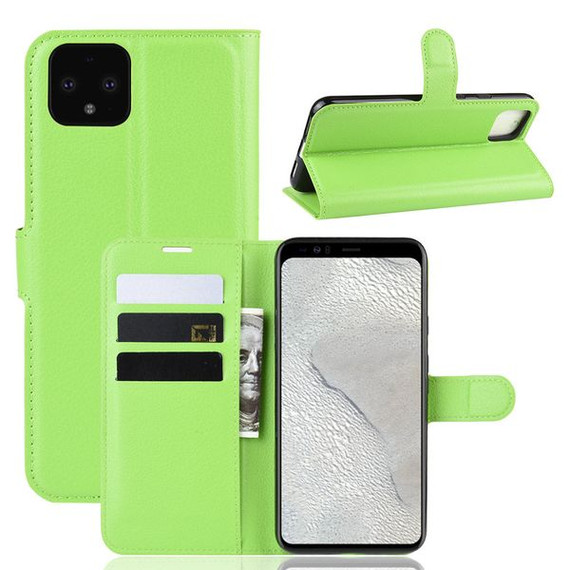 Google Pixel 4 Xl      Pu Wallet Case    [Green]