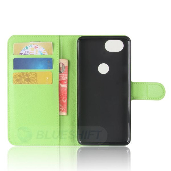 Google Pixel 2      Pu Wallet Case    [Green]