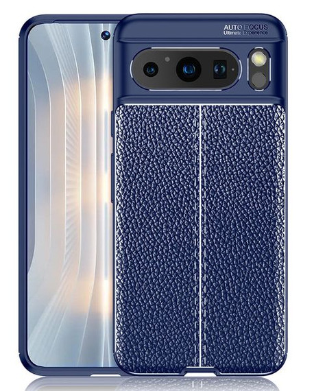 Google Pixel 8 Pro Leather Texture Case Navy Google Pixel 8 Pro Leather Texture Case Navy