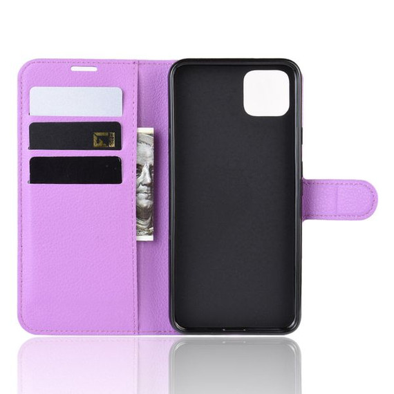 Google Pixel 4 Xl      Pu Wallet Case    [Purple]